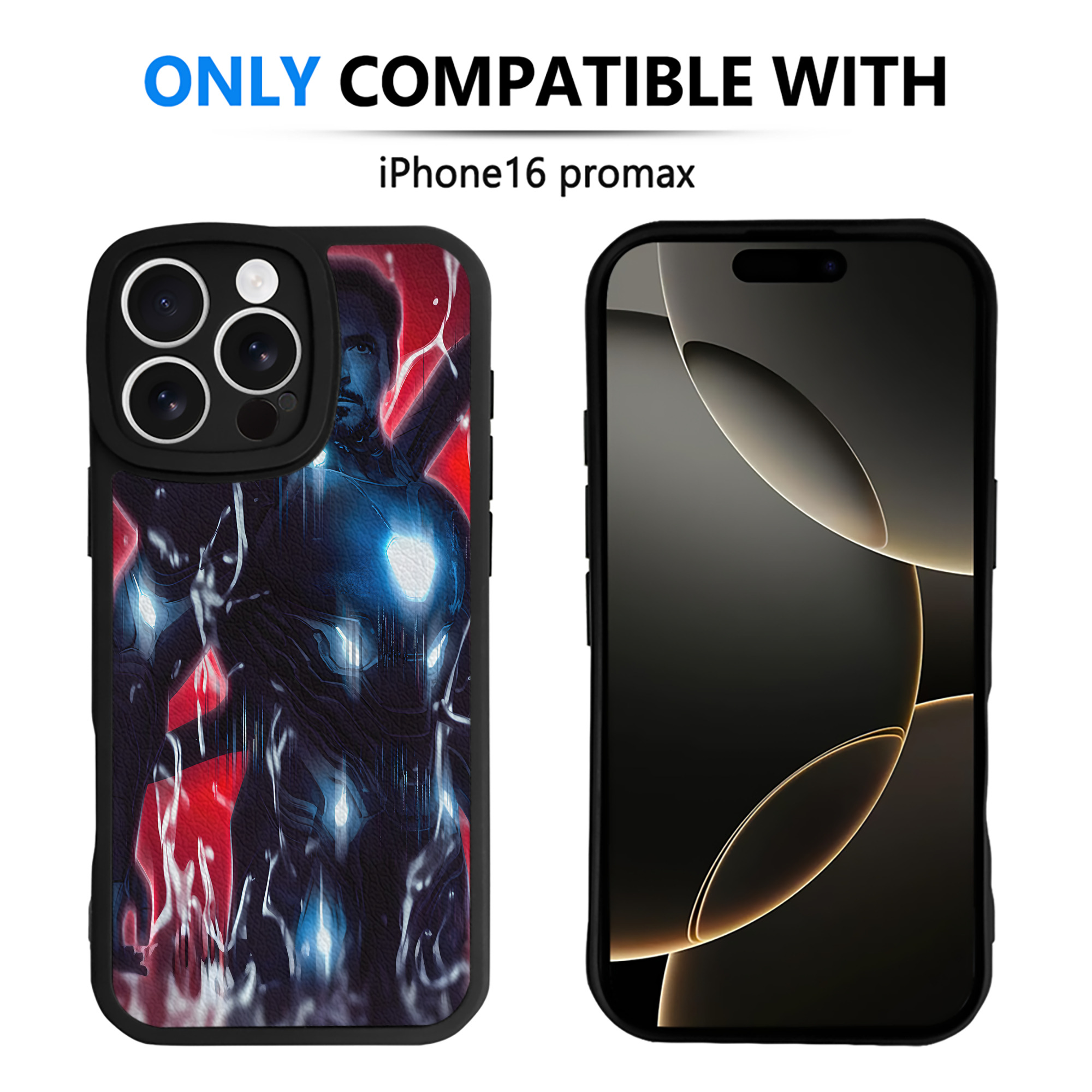 （画像用） アベンジャーズ The Avengers 【iPhone 16シリーズ対応】シリコンスマホケース（レザー調） 材質：シリコン